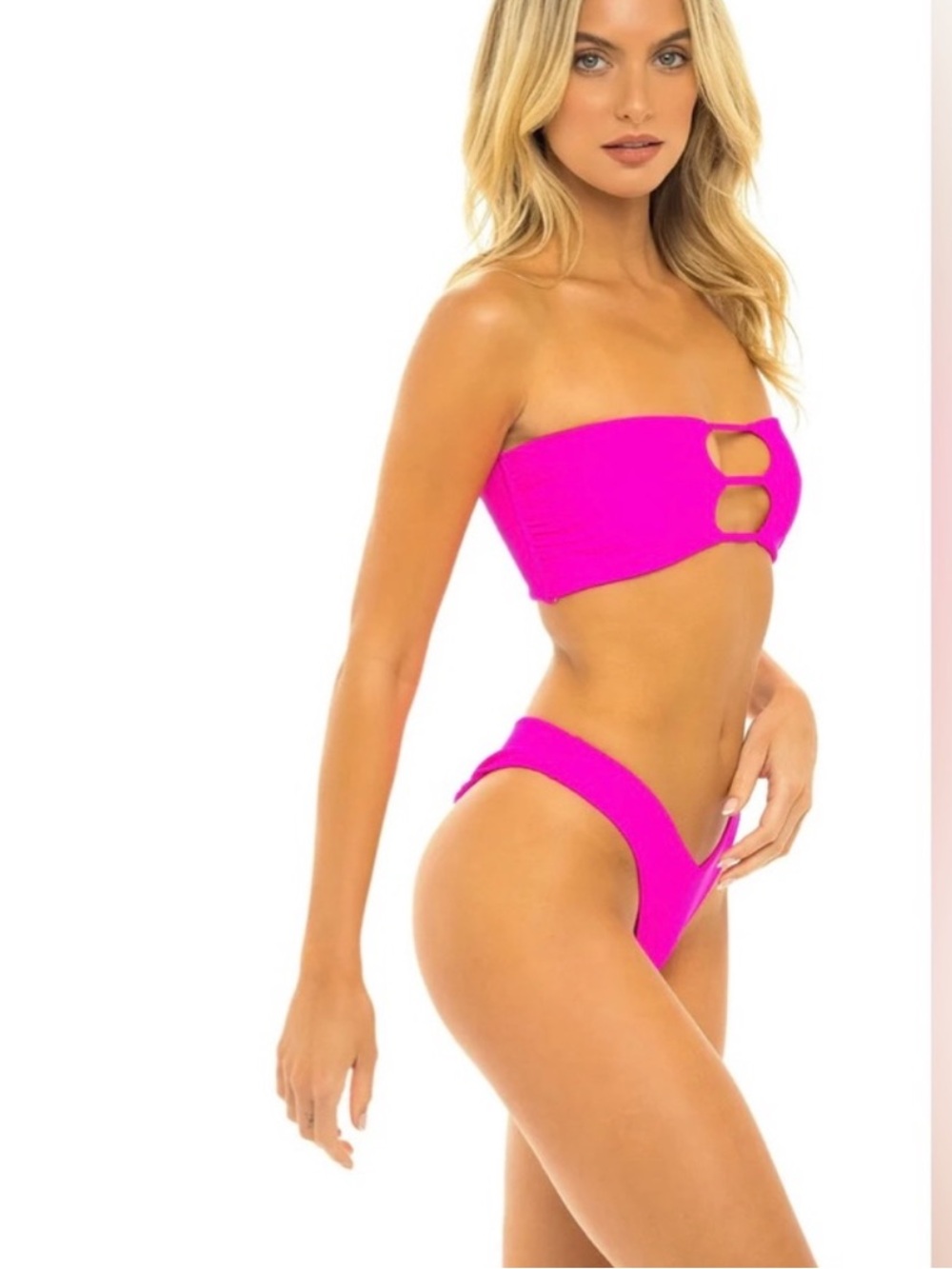 NWT - JMP The Label - Vegas Bikini Top + Rio Bottom - Passion Pink - Picture 6 of 10
